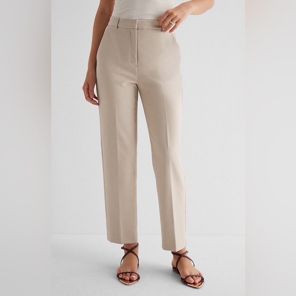 Editor Super High Waisted Straight Ankle Pant